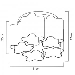 Потолочная люстра Arte Lamp Serenata A3479PL-5CC
