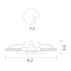 Встраиваемый светильник Arte Lamp A5440PL-1CC