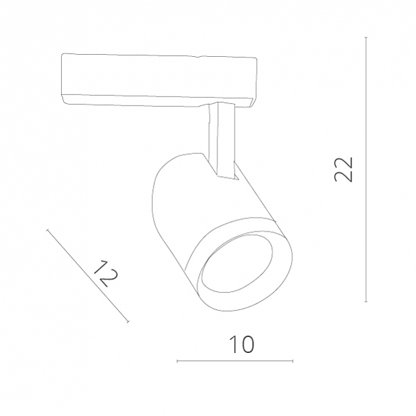 Трековый светильник Arte Lamp Soffitto A1730PL-1WH