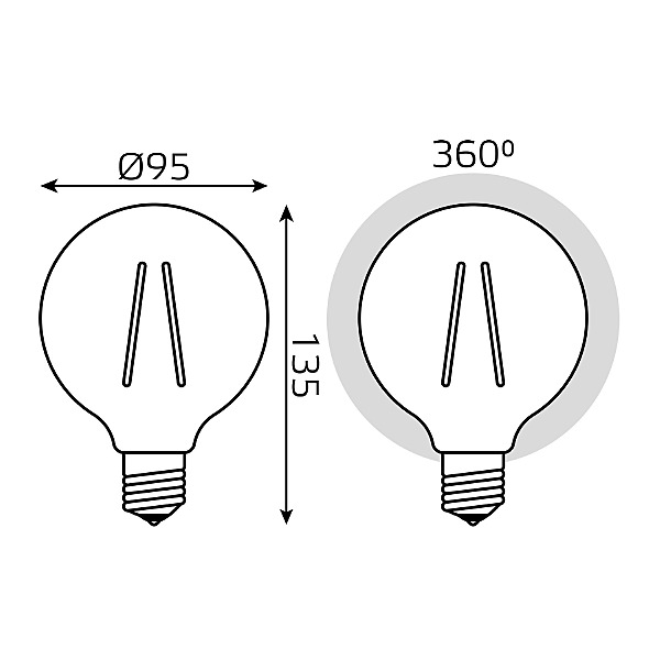 Светодиодная лампа Gauss 105802006