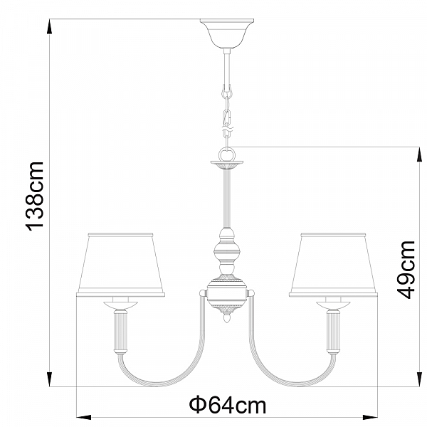 Подвесная люстра Arte Lamp ALICE A3579LM-5AB