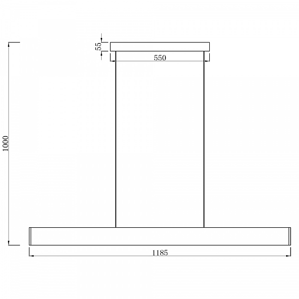 Светильник подвесной Arte Lamp Largo A2505SP-2BK