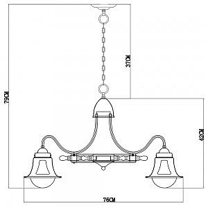 Подвесная люстра Arte Lamp Timone A7006LM-6AB