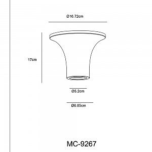 Накладной светильник Arte Lamp Invisible A9461PL-1WH