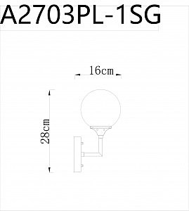 Настенное бра Arte Lamp Marco A2703AP-1SG