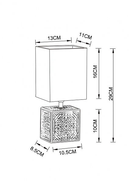 Настольная лампа Arte Lamp Fiori A4429LT-1BA