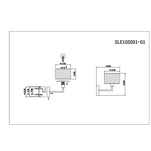 Настенное бра Evoluce Belge SLE105001-01