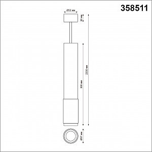 Светильник подвесной Novotech Mais Led 358511