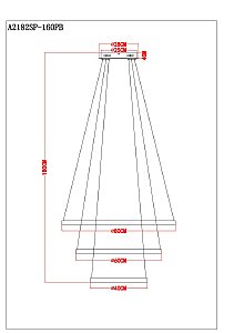 Подвесная люстра Arte Lamp Orione A2182SP-160PB