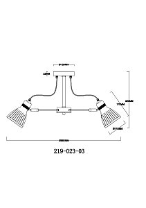 Потолочная люстра Velante 219-023-03