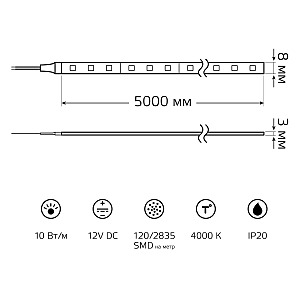 LED лента Gauss Basic BT040