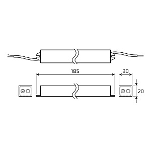 Драйвер для LED ленты Gauss Блок питания Basic BT521