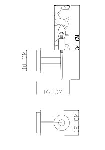 Настенное бра Divinare Sham 4505/17 AP-1