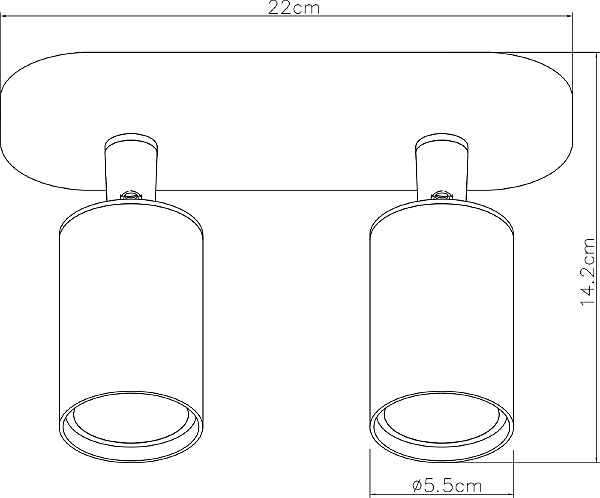 Светильник спот Arte Lamp Aquarius A3226PL-2WH