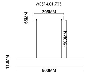 Подвесная люстра Wertmark Edda WE514.01.703