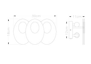 Настенное бра Arte Lamp Rosabella A4067AP-2CC