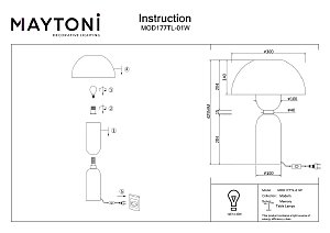 Настольная лампа Maytoni Memory MOD177TL-01W