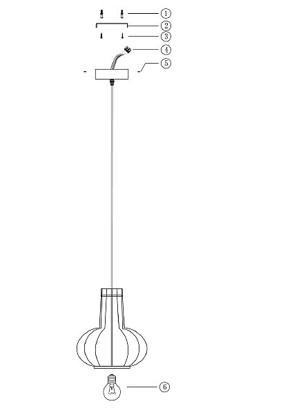 Светильник подвесной Maytoni Roots MOD193PL-01W