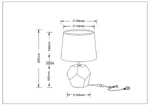 Настольная лампа Arte Lamp Zibal A5005LT-1WH