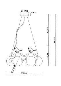 Подвесная люстра Arte Lamp Camomilla A9712LM-6SG