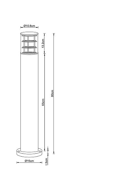 Уличный наземный светильник Arte Lamp Tokyo A5318PA-1BK