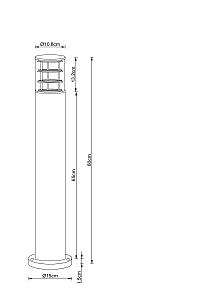 Уличный наземный светильник Arte Lamp Tokyo A5318PA-1BK