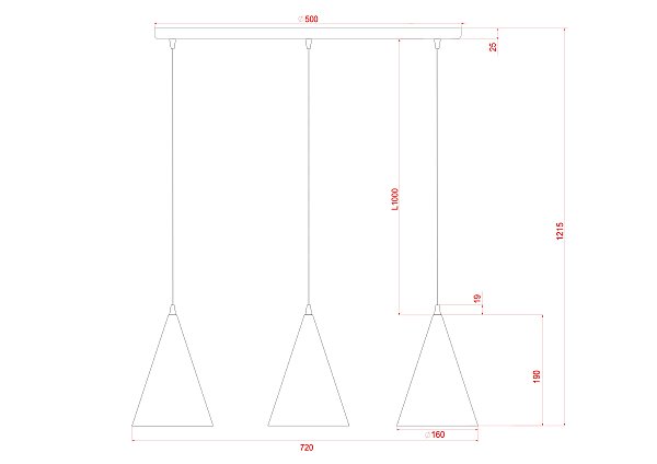 Светильник подвесной Arte Lamp Lark A7074SP-3BK