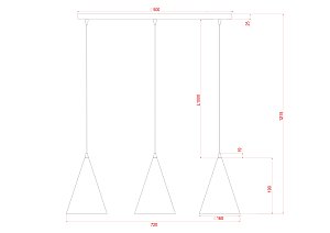 Светильник подвесной Arte Lamp Lark A7074SP-3BK