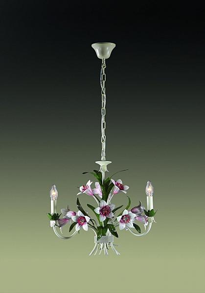Люстра подвесная с цветочками Vergina 1511/3 Odeon Light