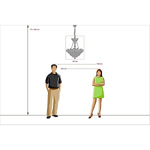 Подвесная хрустальная люстра Патриция MW Light 447010612