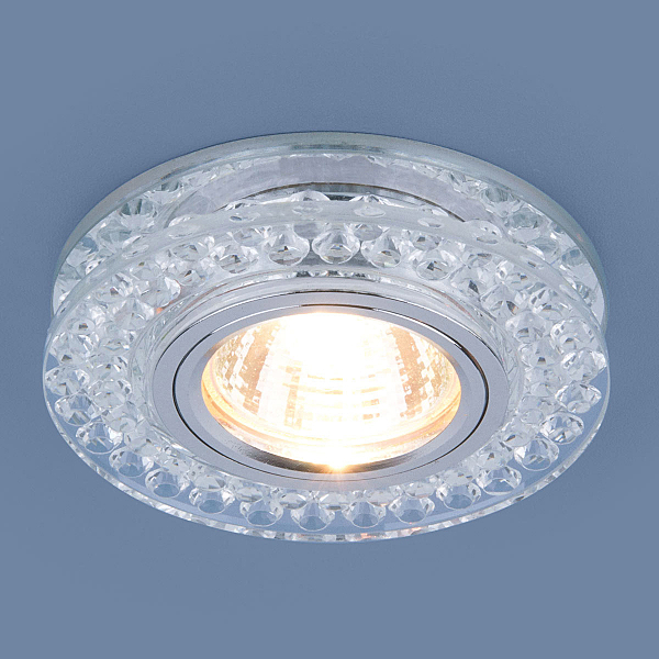 Встраиваемый светильник Elektrostandard 8381 8381 MR16 CL/SL прозрачный/серебро