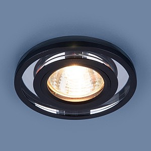 Встраиваемый светильник Elektrostandard 7021 7021 MR16 SL/BK зеркальный/черный