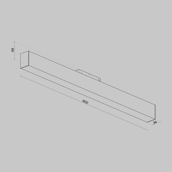 Трековый светильник Maytoni Basis S35 TR012-2-20W4K-B