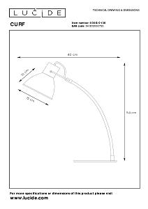 Настольная лампа Lucide Curf 03613/01/30