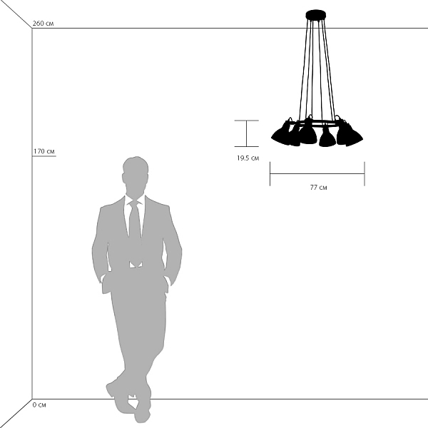 Подвесная люстра Lightstar Acrobata 761167