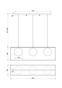 Светильник подвесной Freya Trinity FR5113PL-03G