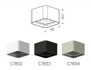 Корпус светильника накладной для насадок 70*70mm Ambrella Diy Spot C7834