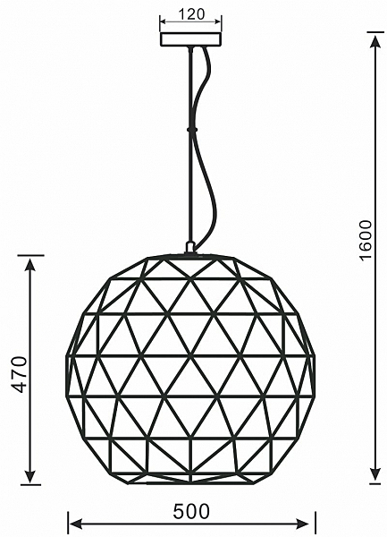 Светильник подвесной Deko-Light Asterope round 342131