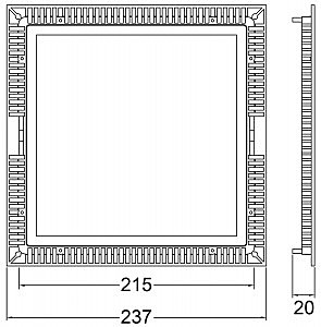 Встраиваемый светильник Deko-Light LED Panel Square 20 565163