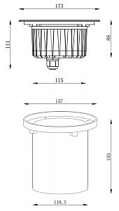 Уличный встраиваемый Deko-Light HP 730250