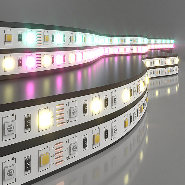 LED лента Elektrostandard Лента светодиодная 60Led 14,4W IP20 RGB 3300K теплый белый (5050+5050 24V 60Led 14,4W IP20 RGBW) a053728