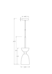 Светильник подвесной Maytoni Cloches MOD113PL-01W