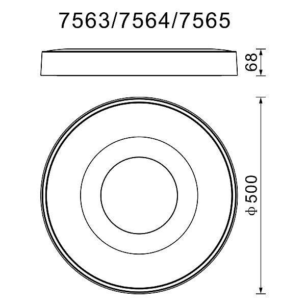 Светильник потолочный Mantra Coin 7563