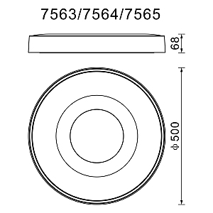 Светильник потолочный Mantra Coin 7563