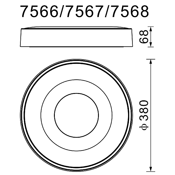 Светильник потолочный Mantra Coin 7566