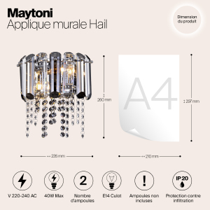 Настенное бра Maytoni Hail MOD097WL-02CH