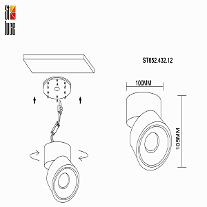 Накладной светильник ST Luce St652 ST652.432.12