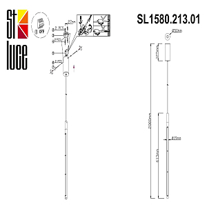 Светильник подвесной ST Luce Ralio SL1580.213.01