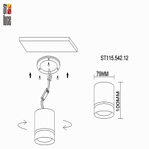 Накладной светильник ST Luce ST115 ST115.542.12