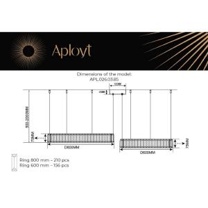 Подвесная люстра Aployt Nicoletta APL.026.03.85